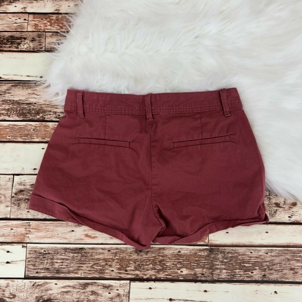 Gap Flat Front City Short Cuffed Sz 4 Pink Stretch - Picture 6 of 6